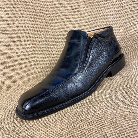 Florsheim ankle boots Imperial shoes black leather men sz 9D main image 8